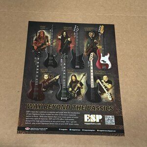 ESP GUITARS - ARAYA / BELLO / STINSON / CRISP / KENNY/TOMASELLI - 2012 Print Ad